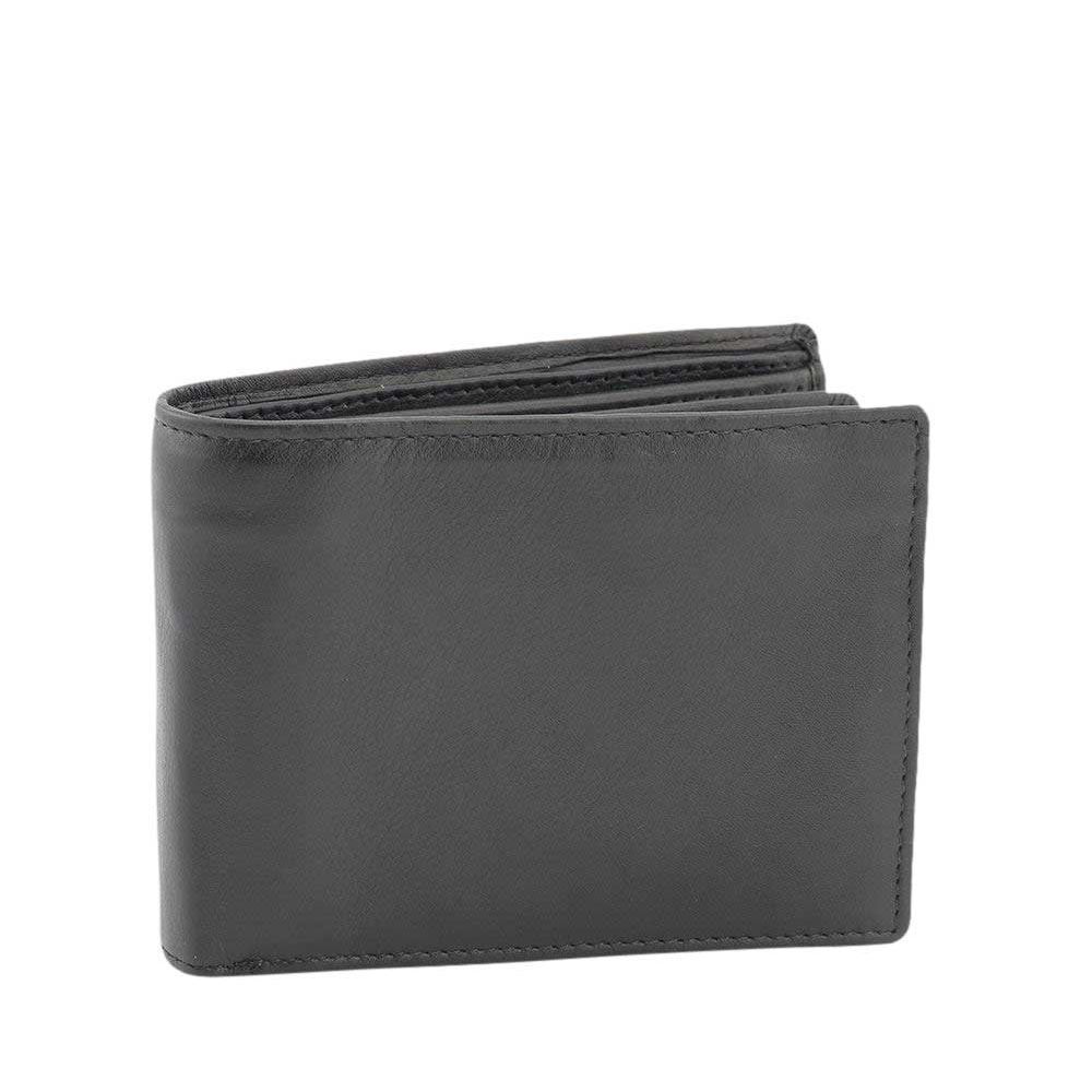 Men’s Wallet Genuine Leather Large Wallet 10 cards Zipped Coin Notes ...