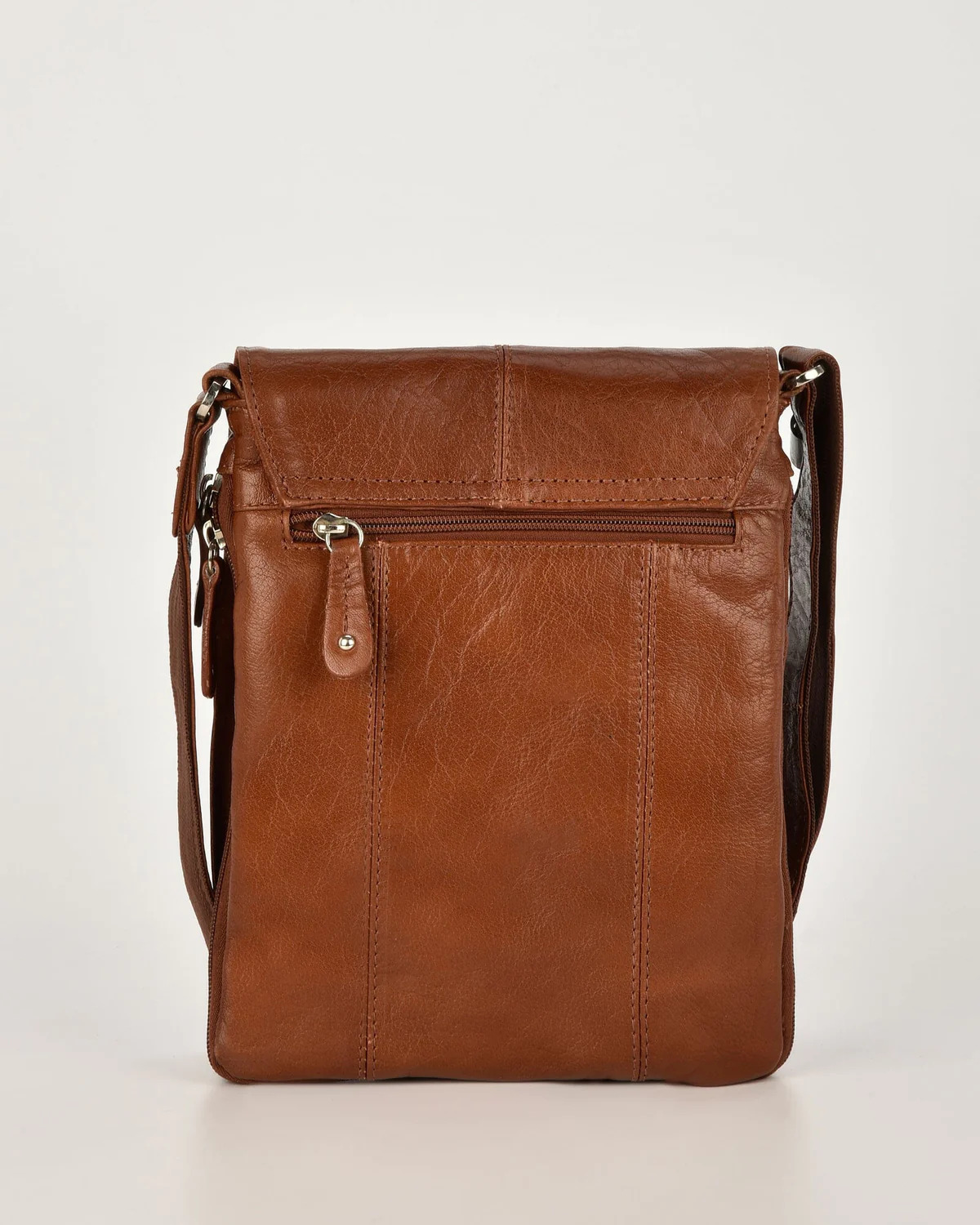 Men's Genuine Leather Cowhide Small Satchel Shoulder Messenger Bags ...