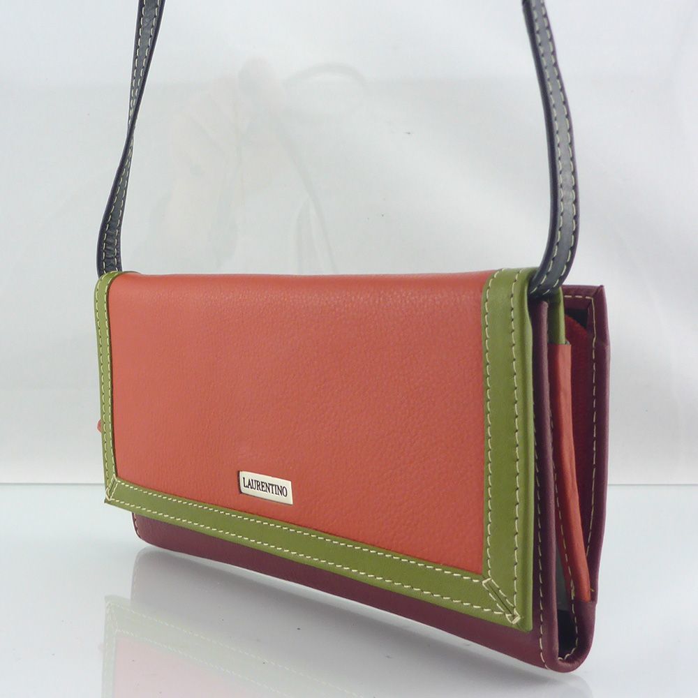 RFID Women’s Genuine Real Leather Clutch Wallet Purse Shoulder