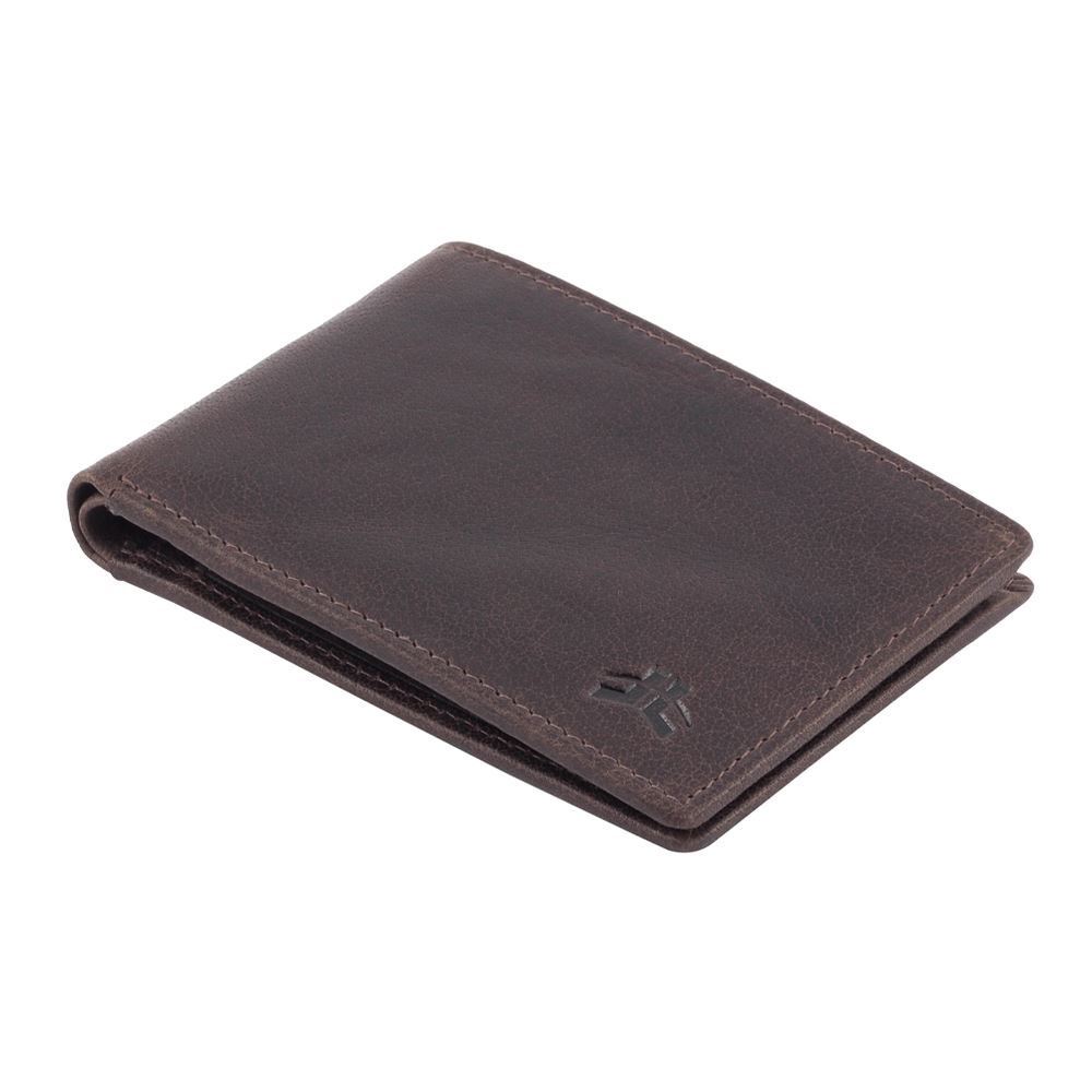 Genuine Men's Soft Leather RFID Small Wallet Black