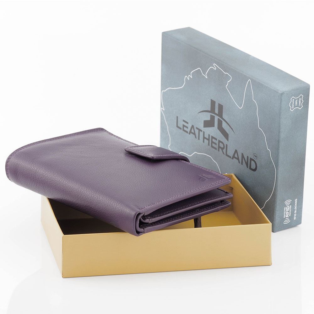 New Genuine Full Grain Leather Unisex RFID Cards Wallet Purse