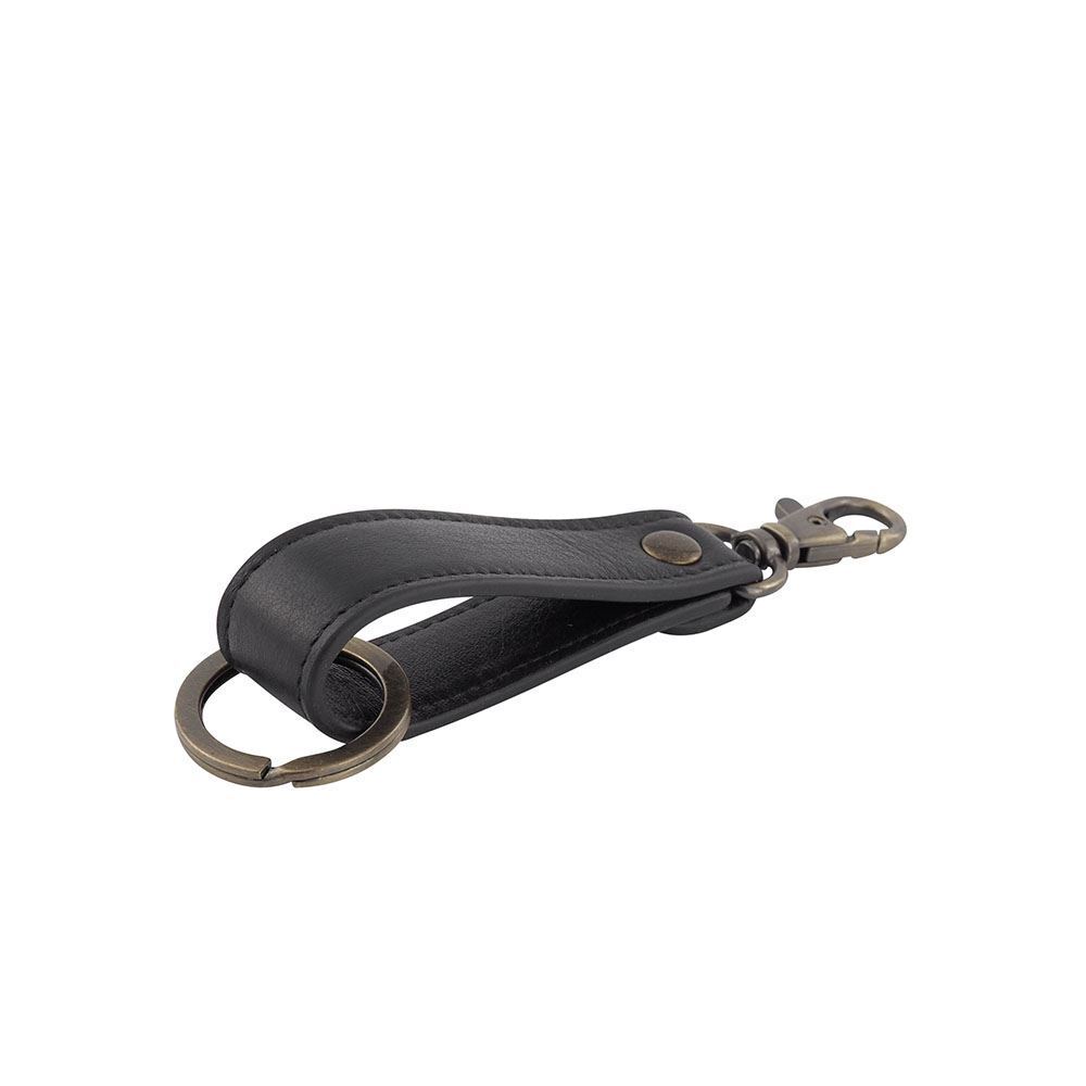Unisex Genuine Leather Strap Keychain Key Ring Belt Loop Key Holder Men’s Women’ - Picture 9 of 40