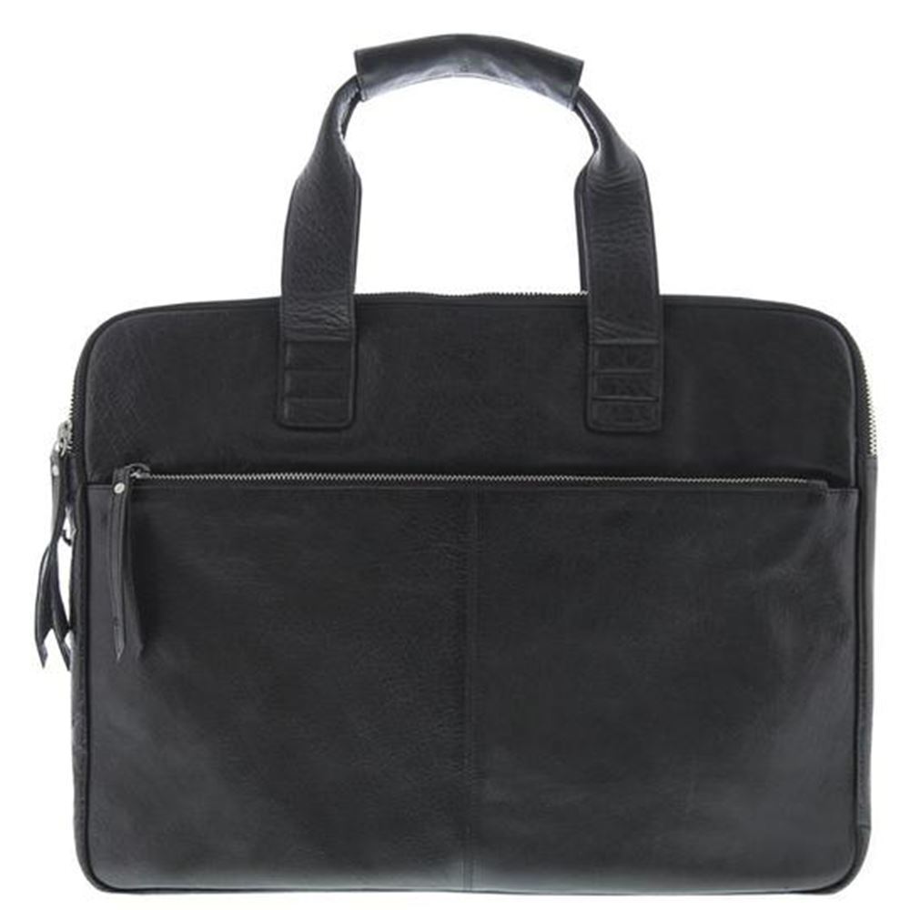 Unisex Genuine Soft Leather Large Lawson Briefcase New - Picture 13 of 84