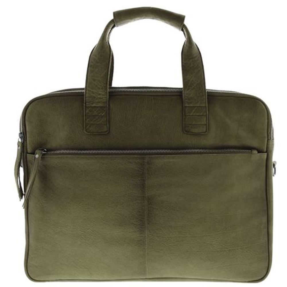 Unisex Genuine Soft Leather Large Lawson Briefcase New - Picture 61 of 84