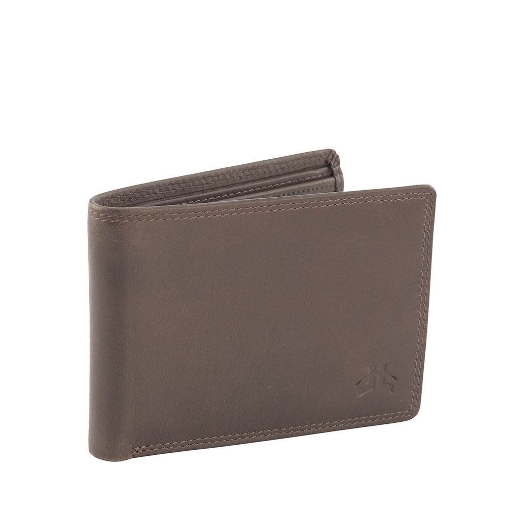 Men's Small Slim Wallet Genuine Soft Veg Tanned Leather RFID Blocking New - Picture 25 of 36