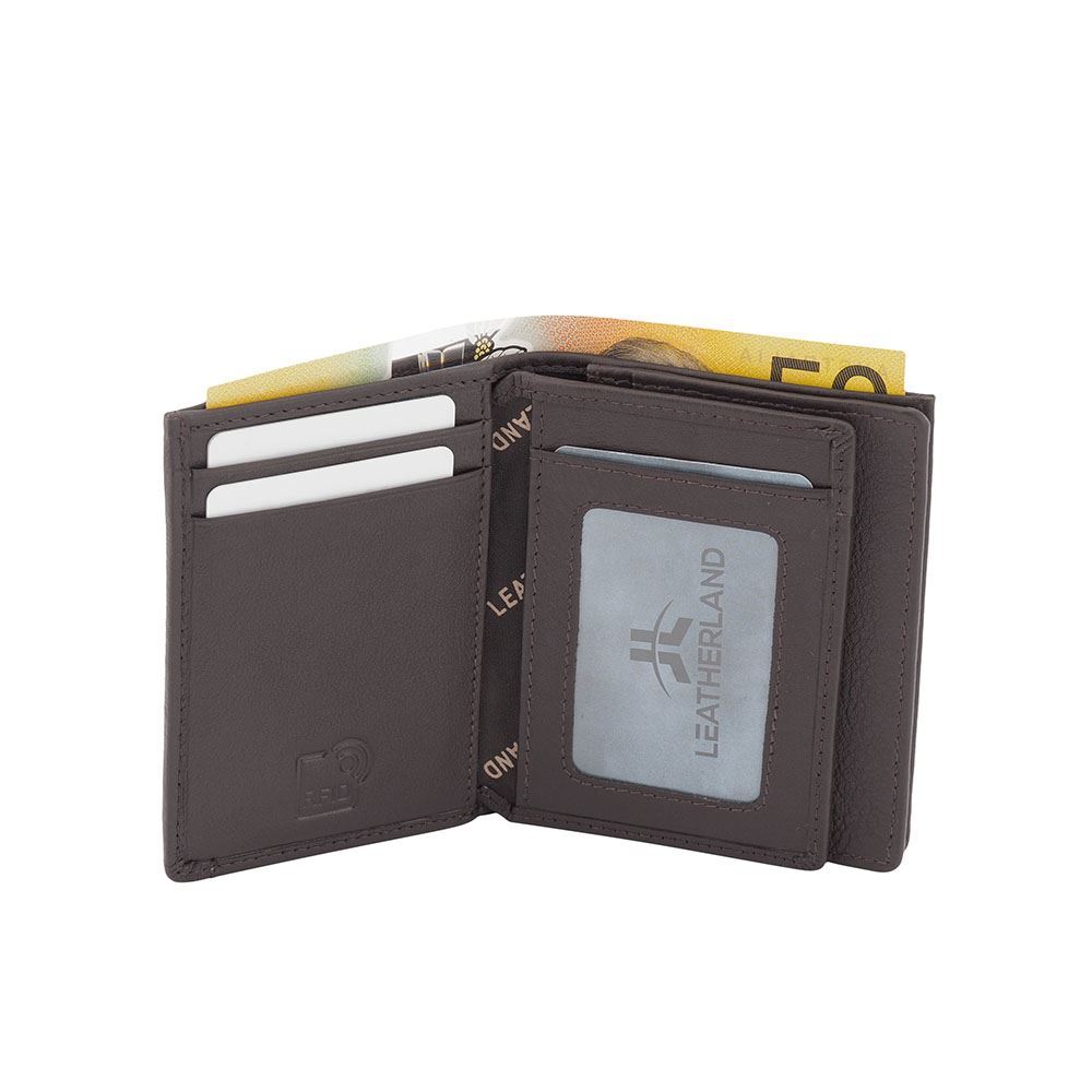 Men’s Genuine Leather RFID Protected Bi-Fold Wallet Business Card Holder-Ephesus - Picture 28 of 36