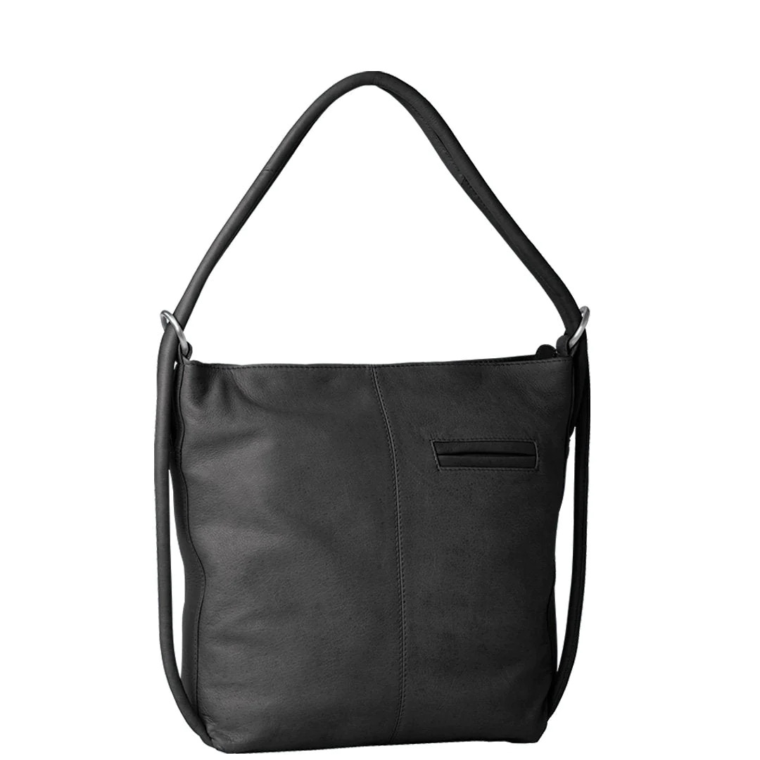 New Genuine Premium Cowhide Leather Women Convertible Shoulder Bag and Backpack