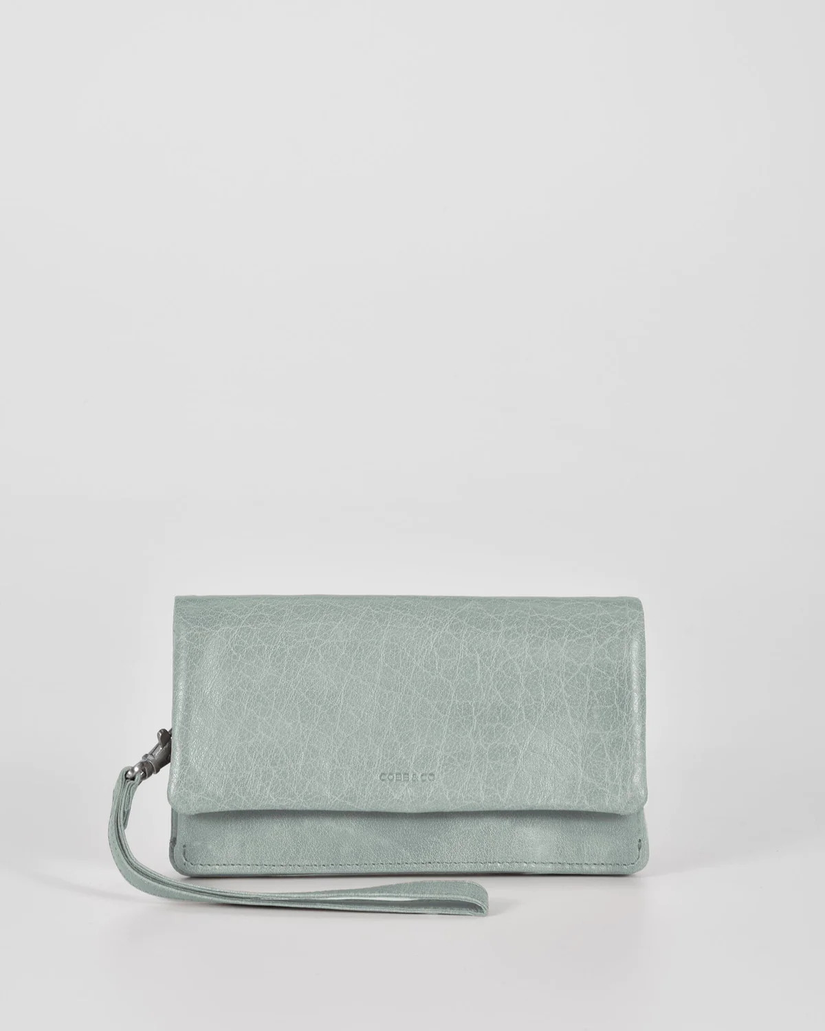 Women s Soft Leather Fold Over Wallet with Hand Strap