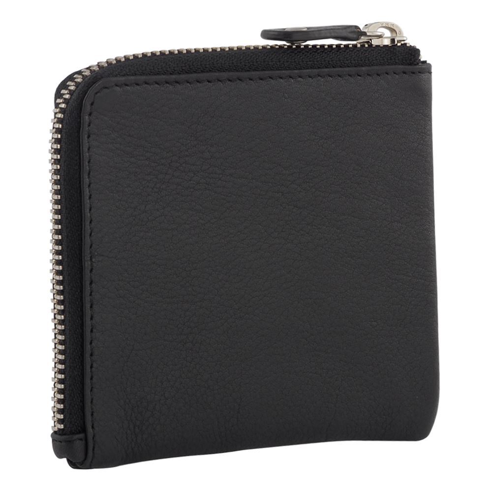 RFID Unisex Genuine Soft Leather Compact Slim Wallet Card Holder Zip Purse