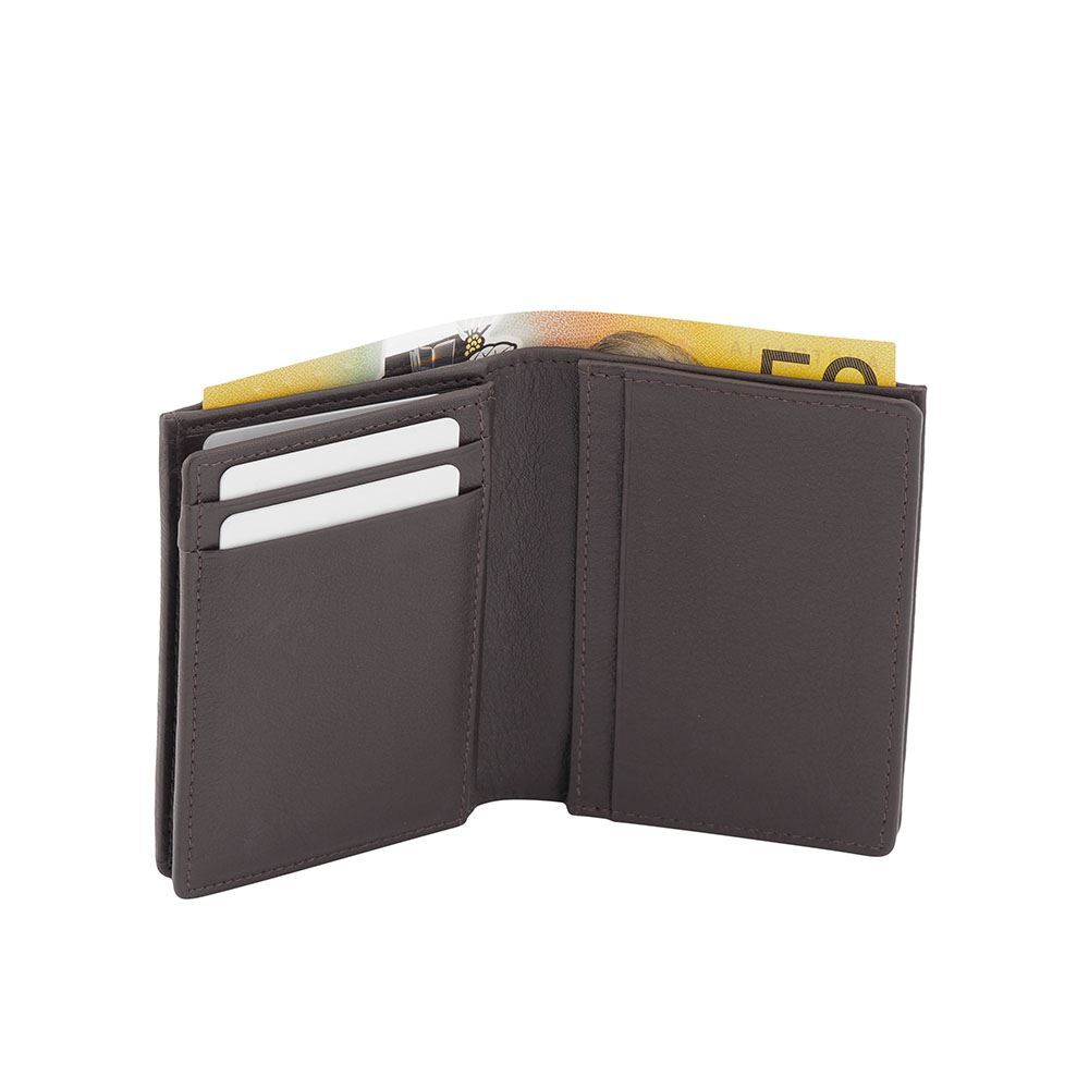Men’s Genuine Leather RFID Protected Bi-Fold Wallet Business Card Holder-Ephesus - Picture 29 of 36