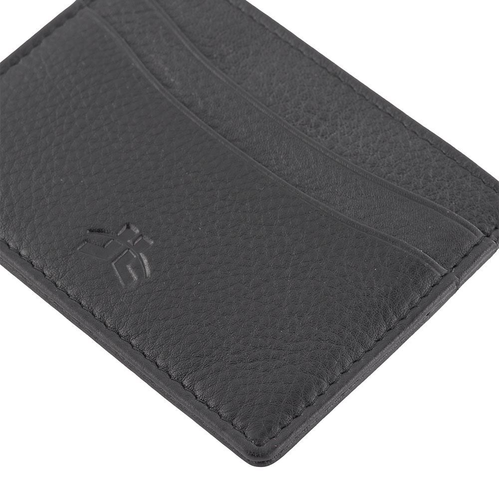 RFID Genuine Premium Leather Slim Credit Card Holder 4 Cards & Notes  Available in Brown or Black
