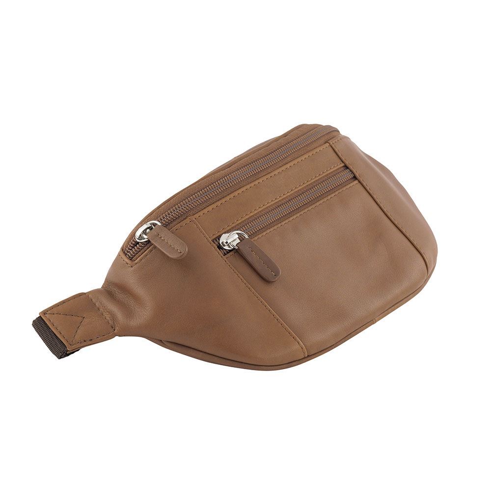 Genuine Cowhide Leather Waist Bag Phone Pouch Belt Purses Bumbag Hip Bag PB 103