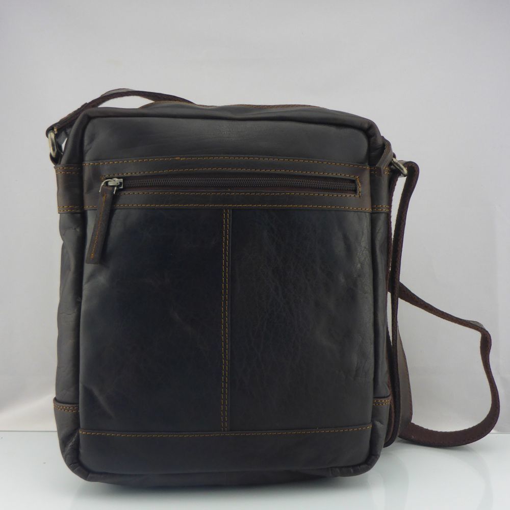Unisex Genuine Leather Business Messenger Shoulder Bag Crossbody Handbag Black B | eBay