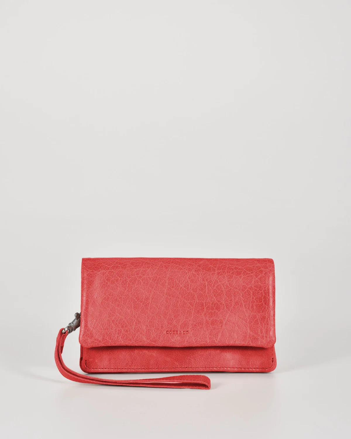 Women’s Soft Leather Fold Over Wallet with Hand Strap