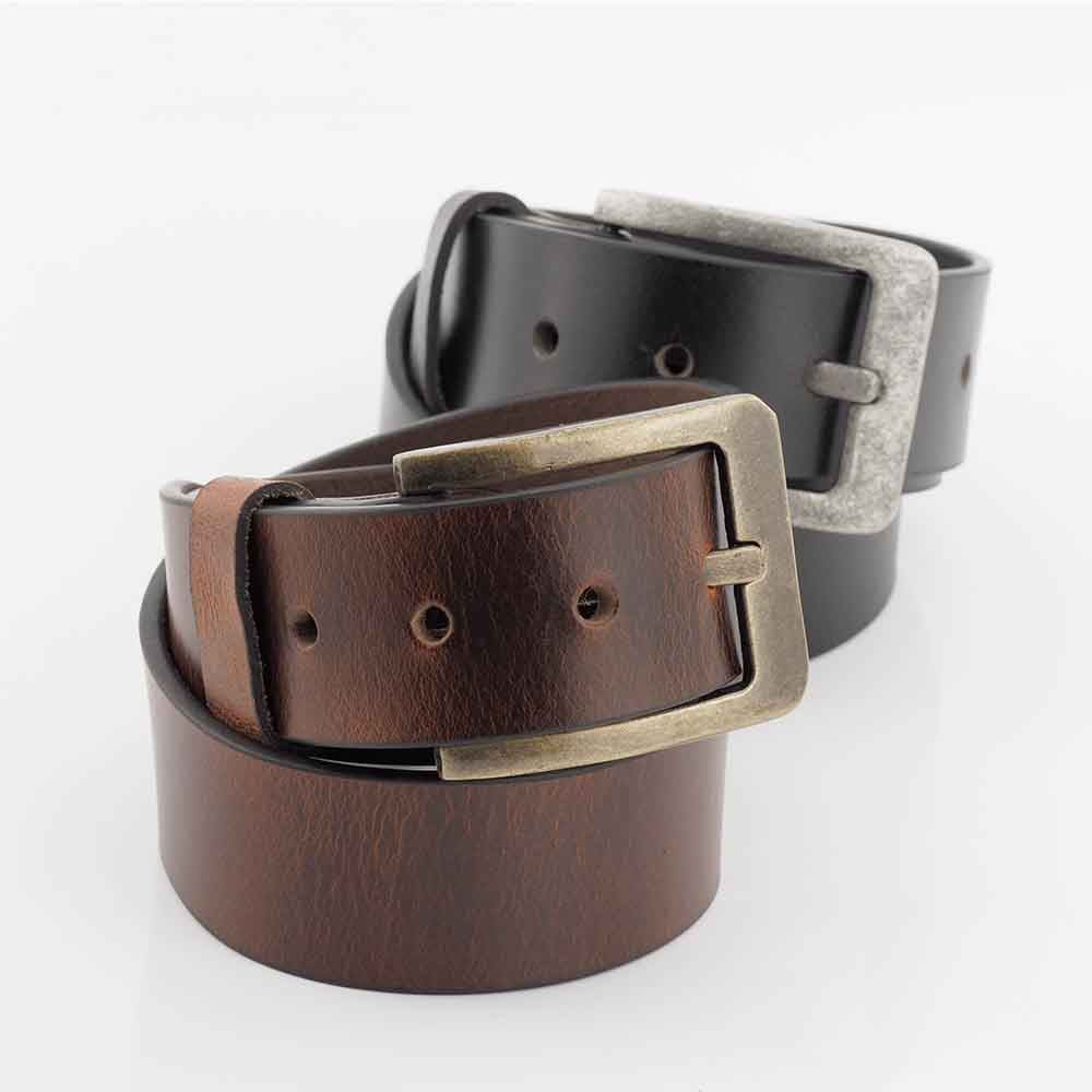 Men's Genuine Premium Full Grain Buffalo Leather Belt