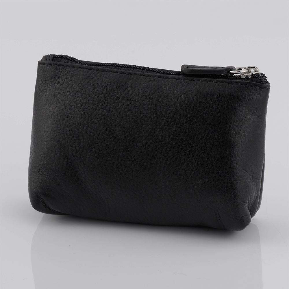 small leather zip coin purse