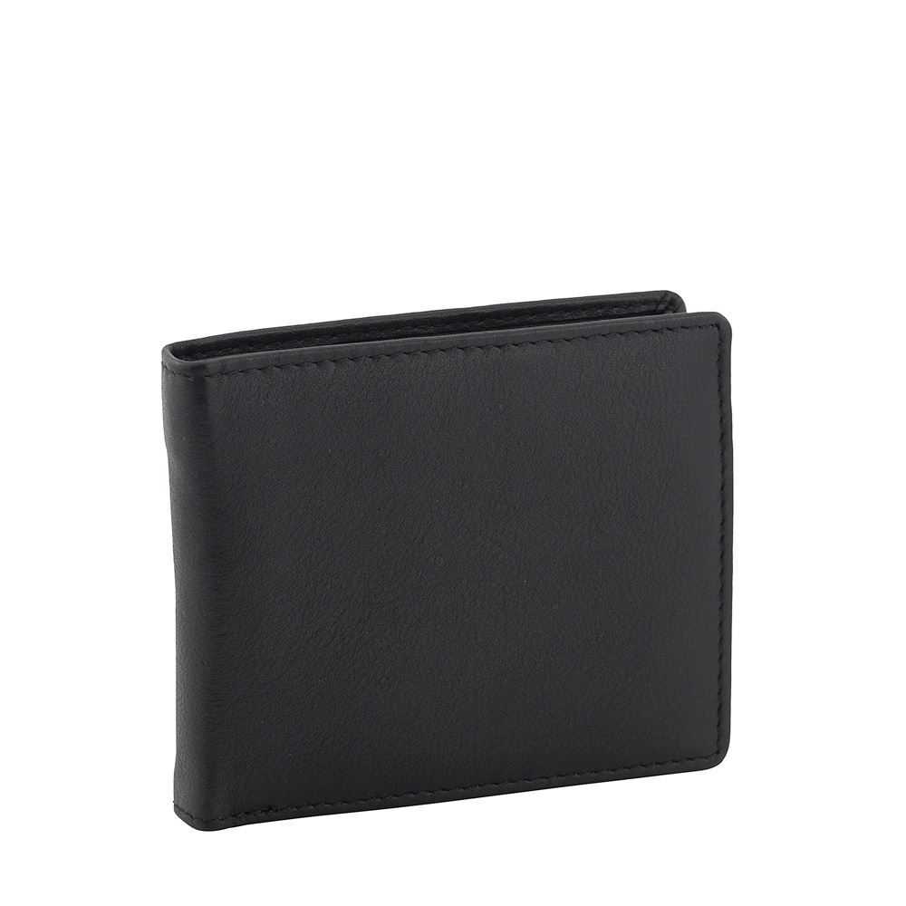 Full Grain Leather RFID Wallet Black 14 Cards