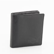 Genuine 2 Fold Full Grain Leather RFID Protected Wallet with Money Clip 