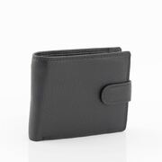 Full Grain Leather RFID Protected Wallet Black 9 Cards 001J