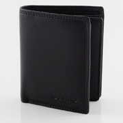 RFID Genuine Men’s Soft Leather RFID 10 Cards  Wallet with Coin Black New
