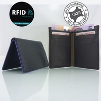 RFID Genuine Soft Leather Slim Unisex Credit Card Wallet Holder Full Grain New