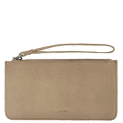 Women’s Soft Leather Medium Size Pouch with Handle