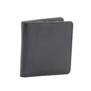 RFID Genuine Unisex Soft Leather Small Slimmest Wallet with Zip Coin Pocket