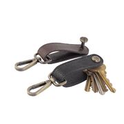 Unisex Genuine Leather Key Ring Holds Keys