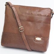 Genuine Leather Women’s Zip Closure Cross Body/Shoulder Bag