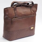 Genuine Laser cut Leather Women’s Large Shoulder/Tote Bag