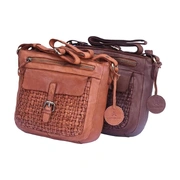 Bellora Crossbody Bag – Premium Washed Cowhide Leather