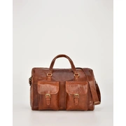 Premium Leather Duffel Bag Travel Bag Overnight Bag Men’s Shoulder Bag