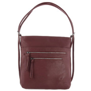 New Genuine Cowhide Leather Convertible Multi Colours Shoulder Bag and Backpack
