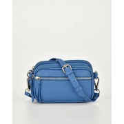 Women’s Crossbody Zip Compartments Designer Genuine Soft Leather Bag