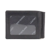 RFID Genuine Cowhide Leather Slim Men’s Money Clip Wallet