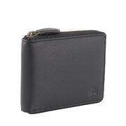 GAOL- Premium Genuine Full Grain Cowhide Leather Zip around RFID Unisex Wallet
