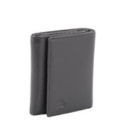 Three-Way- Men’s Genuine Cowhide Soft Leather RFID Tri-Fold Wallet