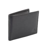 Men’s Genuine Soft Leather Bifold Wallet RFID Blocking - Black
