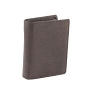 Unisex RFID Blocking Rugged Leather Compact Bifold Wallet