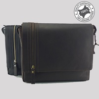 Men's Genuine Leather Vintage Large Satchel Messenger Bag Sling shoulder Bag