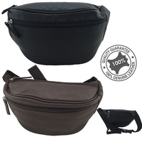 Genuine Cowhide Leather  Large Bumbag Hip Bag PB-104