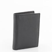 Soft Natural Cowhide Leather Bi-Fold RFID Protected Long Wallet