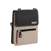 Soft Premium Cowhide Leather RFID Sling Bag/Passport Bag