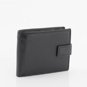 New Genuine Full Grain Premium Cowhide Leather Mens Wallet Black,Brown RFID Protected 10Cards Slots zip Coin