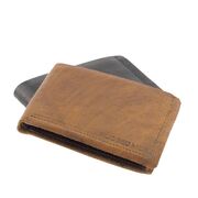 RFID Genuine Full Grain Premium Cowhide RUGGED HIDE Leather Wallet