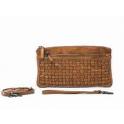 Women’s Ladies Small Soft Leather Woven Sling/Clutch Bag RFID Protected