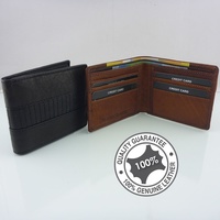 Men’s Genuine Full Grain Premium Cowhide RUGGED HIDE Leather Wallet 8 Cards New