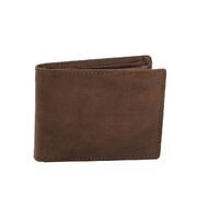 Men’s RFID Genuine RUGGED HIDE Leather Small Slim Wallet Notes 3 Cards Coins New