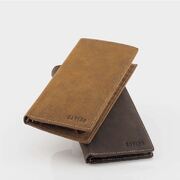 Men’s Long Genuine Leather Wallet 18 Cards