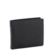 Full Grain Leather RFID Wallet Black 14 Cards